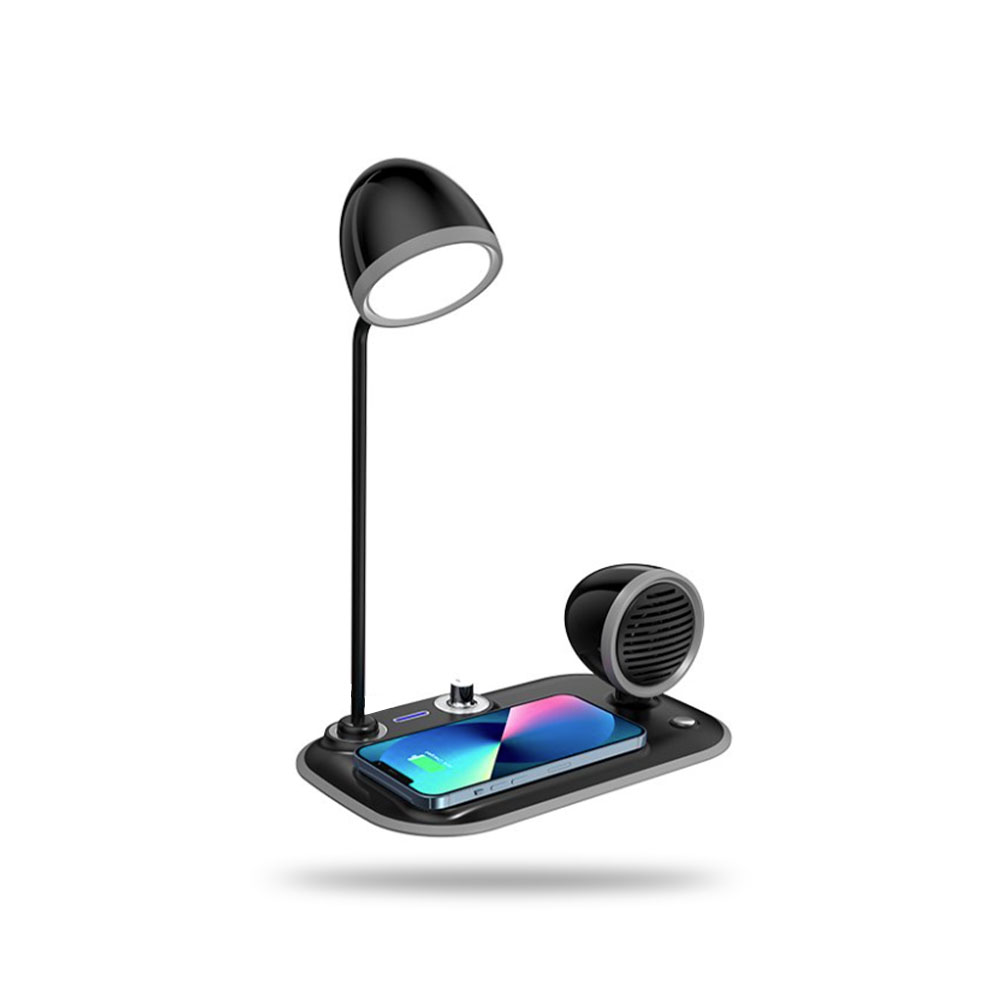 Wireless Şarjlı Hoparlörlü LED Lamba